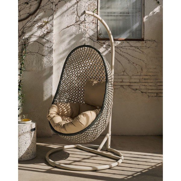 Piekaramais dārza krēsls ar statīvu Kave Home Damila-image-1