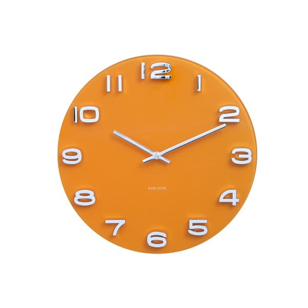 Pulkstenis Karlsson Vintage Orange, ø 35 cm