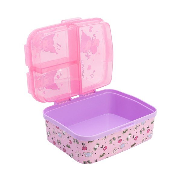 Rozā plastmasas bērnu pusdienu kārba Kuromi – STOR-image-2