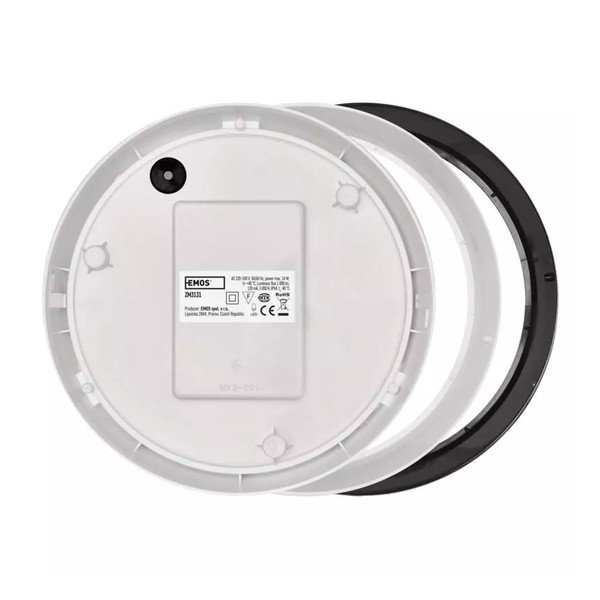 Matēti melna LED griestu lampa ar kustības sensoru Zuri – EMOS-image-3