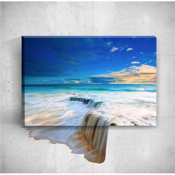 3D sienas glezna Mosticx Lielie ūdenskritumi, 40 x 60 cm