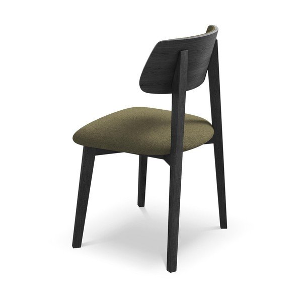 Zaļš masīvkoka pusdienu krēsls Niu – Makamii-image-3