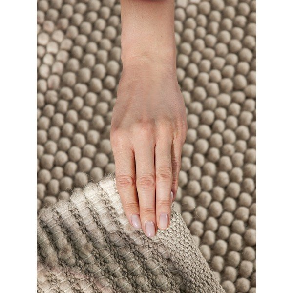 Bēšs ar rokām darināts vilnas paklājs 120x170 cm Richmond Diana – Ted Baker-image-3