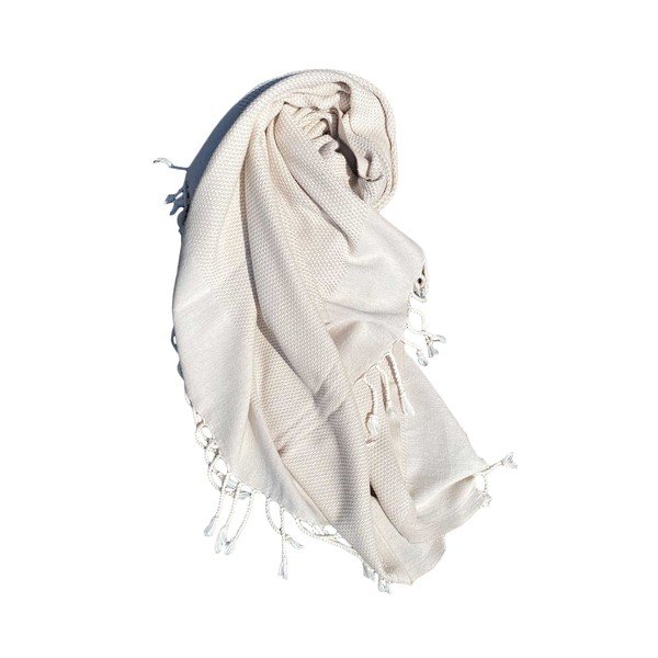 Bēšs kokvilnas pludmales dvielis 90x175 cm Retro – Foutastic-image-4