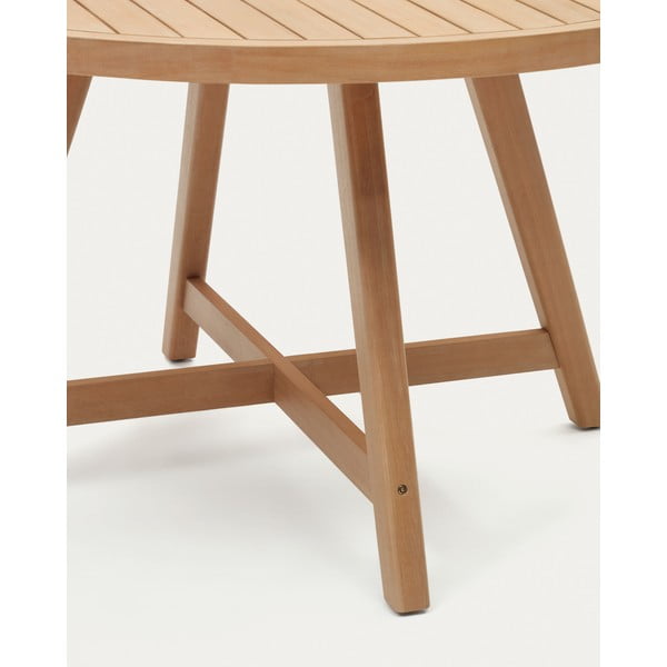 Apaļš dārza ēdamgalds no eikalipta koka ø 130 cm Urqell – Kave Home-image-3