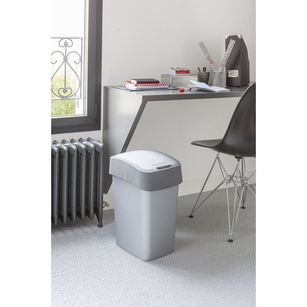 Pelēka atkritumu tvertne Curver Pacific, 45 l-image-2