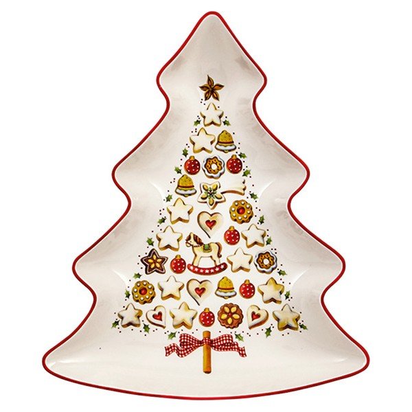 Sarkanbalts porcelāna servīzes Ziemassvētku eglītes formā Villeroy & Boch Tree-image-2
