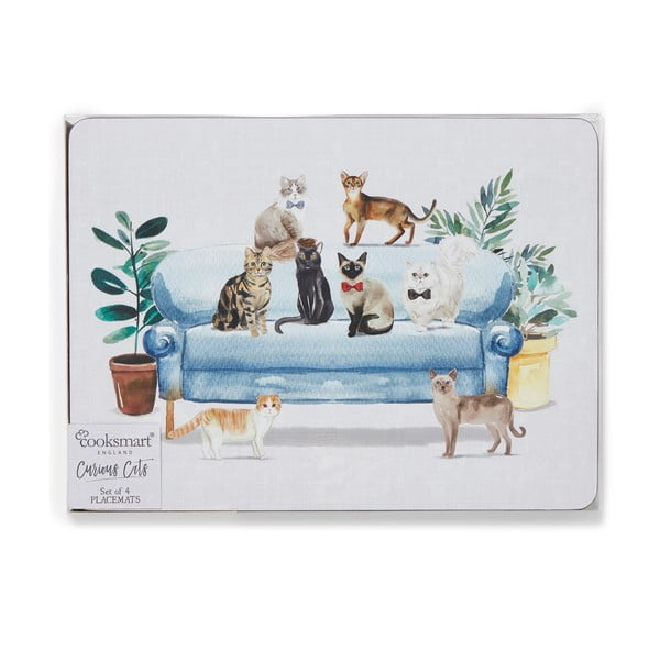 Korķa paliktņi (4 gab.) 21,5x29 cm Curious Cats – Cooksmart ®-image-3