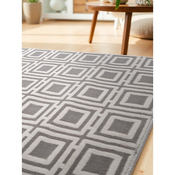 Pelēks/krēmkrāsas celiņa paklājs 80x240 cm Perles Howlite – Elle Decoration-image-3