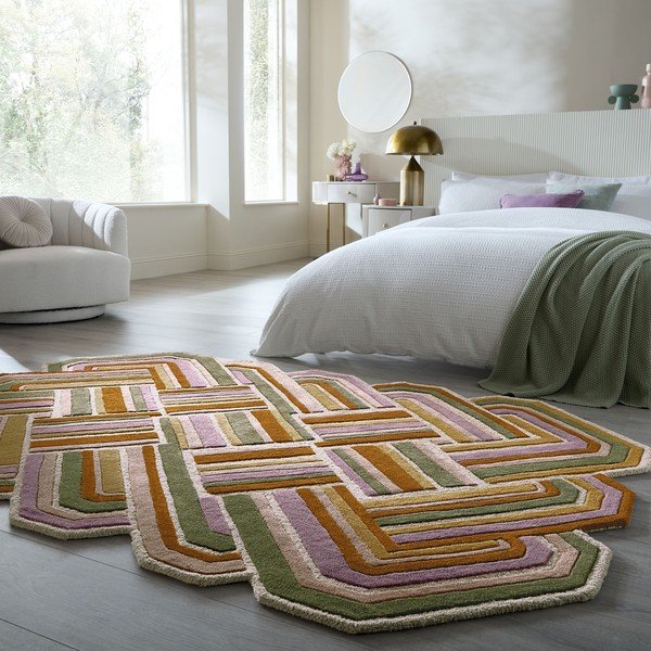 Ar rokām darināts vilnas paklājs 160x230 cm Lattice Shaped  – Flair Rugs-image-1
