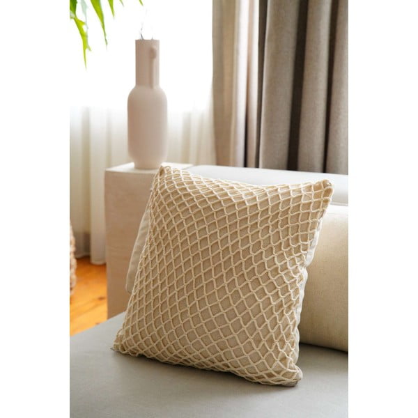 Kokvilnas spilvendrāna 43x43 cm Net – Mioli Decor-image-1