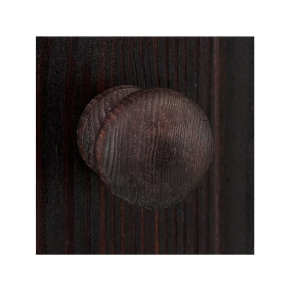 Brūns priedes masīvkoka TV galdiņš 45x44 cm Cubrix – Støraa-image-4