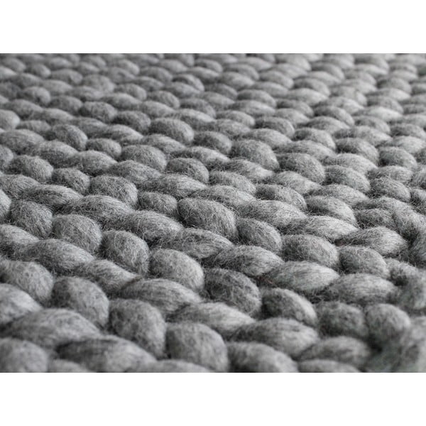 Tērauda pelēks pīts vilnas paklājs Wooldot Ball Rugs, 170 x 240 cm-image-2