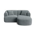 Tumši pelēks velveta stūra dīvāns (ar labo stūri/ar zvilni) Campi – Cosmopolitan Design