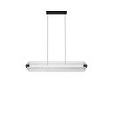 Matēti melna stikla LED piekaramā lampa ar regulējamu spilgtumu Emery – Nova Luce