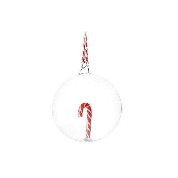 Stikla Ziemassvētku eglītes rotājums 8 cm Candy Cane – Sass & Belle