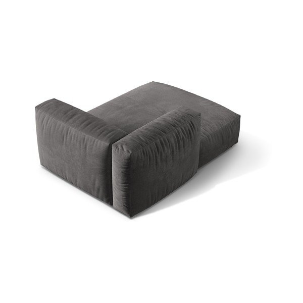 Pelēka samta modulārā dīvāna daļa (ar kreiso stūri) Martina – Micadoni -image-2