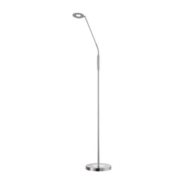 Sudraba krāsas LED stāvlampa ar regulējamu spilgtumu (augstums 150 cm) Dent – Fischer & Honsel