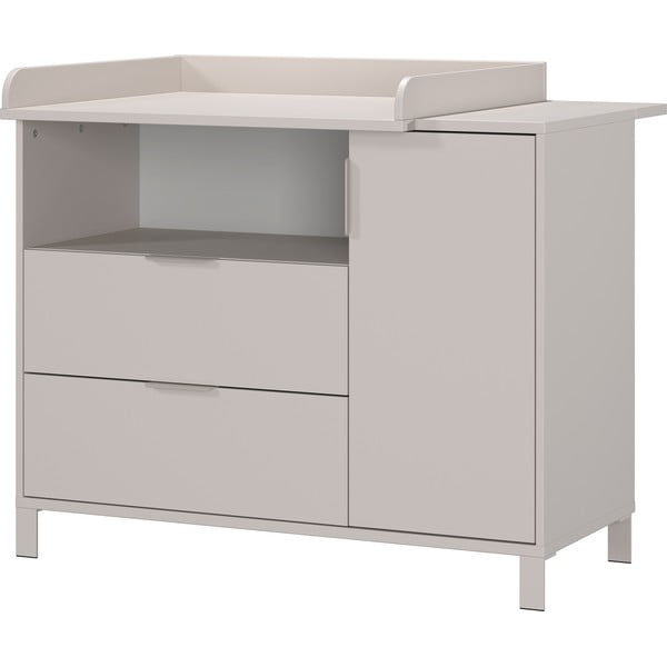 Krēmkrāsas bērnu kumode ar pārtinamo galdiņu 115x102x77 cm Alkmaar – Germania-image-3