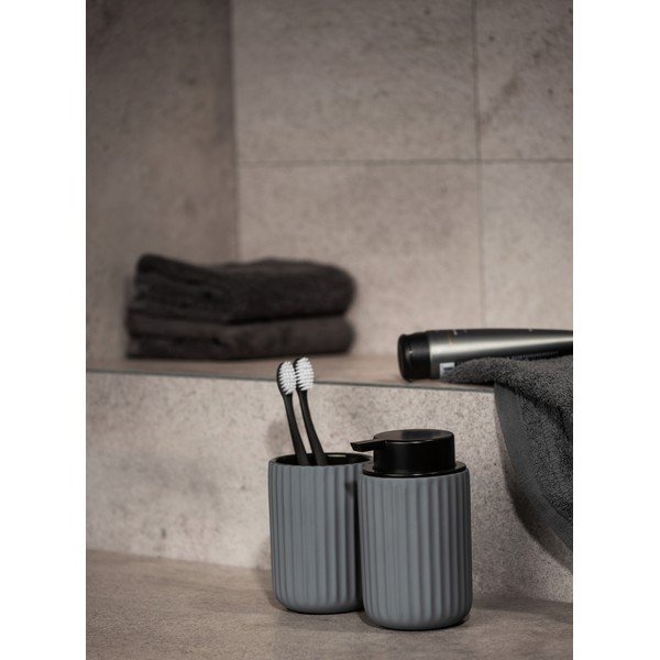 Pelēks keramikas trauks zobu birstēm Wenko Belluno-image-1
