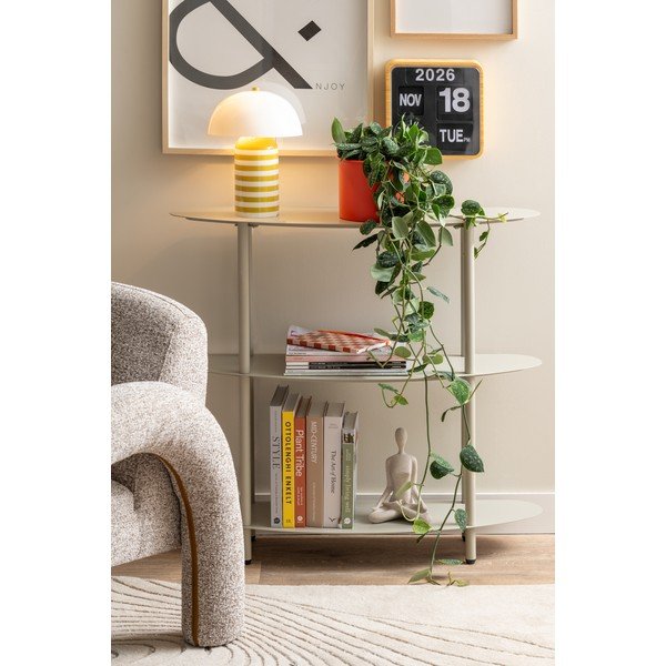 Pelēks metāla plaukts 90x82x28 cm Riqueza – Leitmotiv-image-3