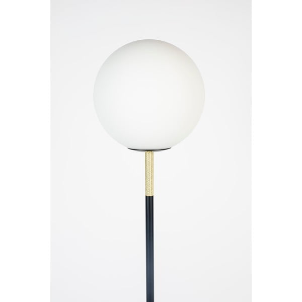 Melnbalta stāvlampa ar stikla abažūru (augstums 145 cm) Orion – Zuiver-image-4