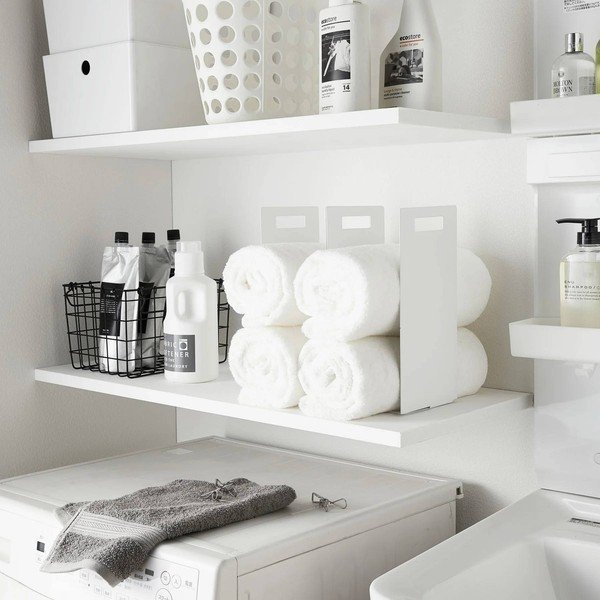 Balti metāla dvieļu turētāji (2 gab.) Tower – YAMAZAKI-image-1