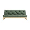 Izvelkamais dīvāns Karup Design Fresh Natural Clear/Olive Green