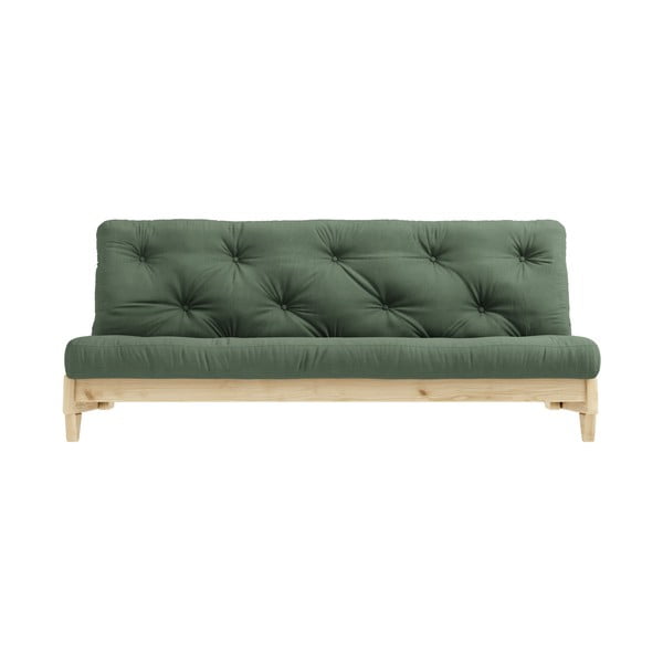 Izvelkamais dīvāns Karup Design Fresh Natural Clear/Olive Green