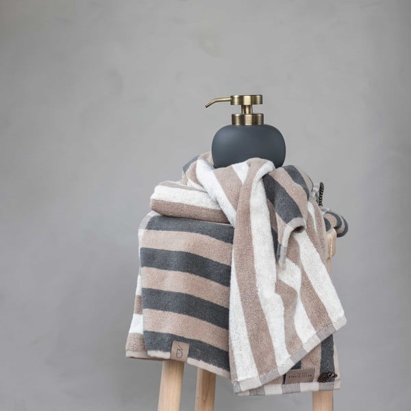 Zils/pelēks organiskās kokvilnas dvielis 50x90 cm Disorder – Mette Ditmer Denmark-image-1