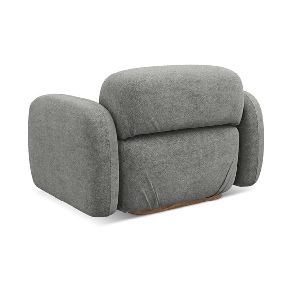 Pelēka modulārā dīvāna daļa no buklē auduma Ailani – Makamii-image-3