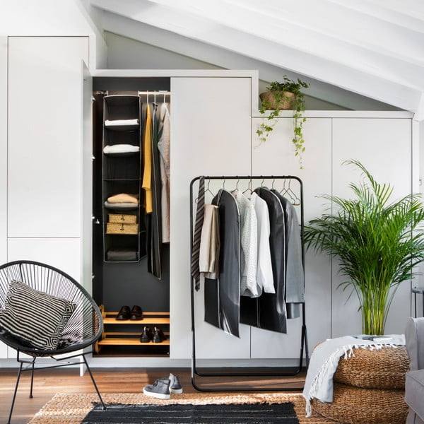 Melns piekaramais organizators ar 6 nodalījumiem Compactor Garment So-image-1