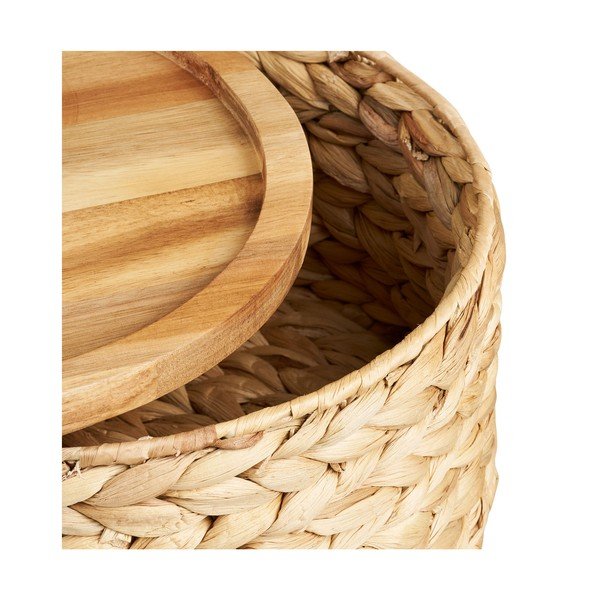 Uzglabāšanas grozi (3 gab.) no ūdens hiacintes ø 30x15 cm Botofte – House Nordic-image-3