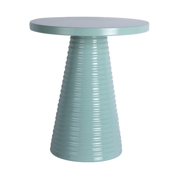 Metāla apaļš sānu galdiņš ø 40 cm Catania Ribbed – Leitmotiv