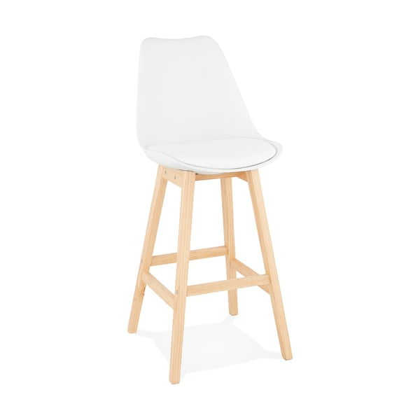 Balts bāra krēsls Kokoon April, sēdekļa augstums 75 cm