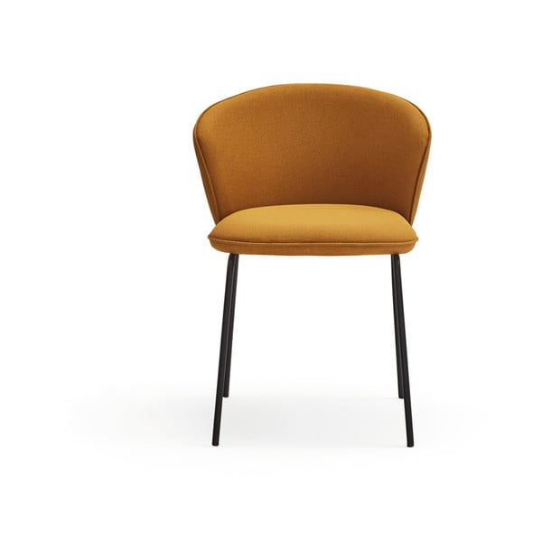 Sinepju dzelteni polsterēti ēdamistabas krēsli (2 gab.) Add – Teulat-image-3