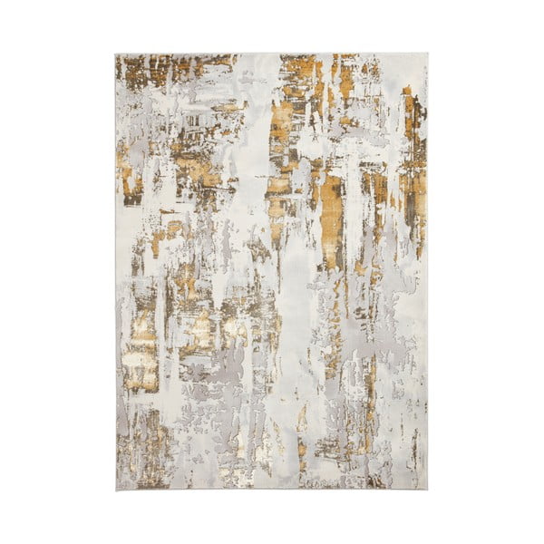 Pelēks/zelta krāsas paklājs 220x160 cm Apollo – Think Rugs