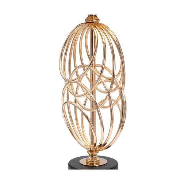Melna/zelta krāsas galda lampa no auduma (augstums 58,5 cm) Circly – Mauro Ferretti-image-4