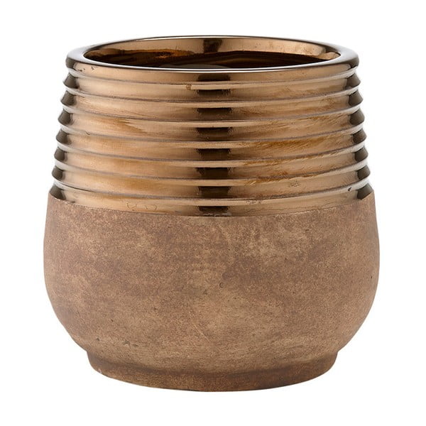 Ladelle keramikas puķu pods vara krāsā, Ø 12 cm