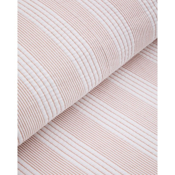 Sarkans/balts kokvilnas stepēts gultas pārklājs 240x260 cm Macie – Kave Home-image-2