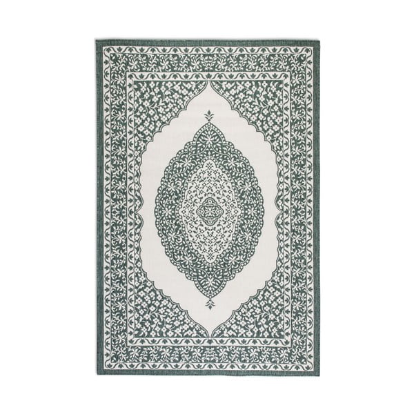Zaļš/krēmkrāsas āra paklājs 120x170 cm Gemini – Elle Decoration