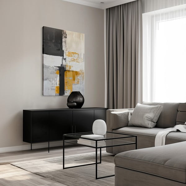 Attēls ar manuāli gleznotiem elementiem 70x100 cm Jade – Styler-image-1