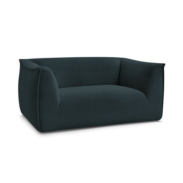 Tumši zils velveta dīvāns 170 cm Giorgia – Bobochic Paris-image-3