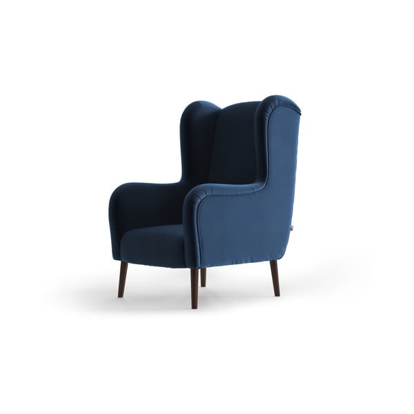 Zils samta atzveltnes krēsls My Pop Design Muette