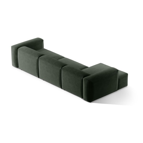 Zaļš stūra dīvāns (ar kreiso stūri/ar zvilni) Bergamo – Cosmopolitan Design-image-4