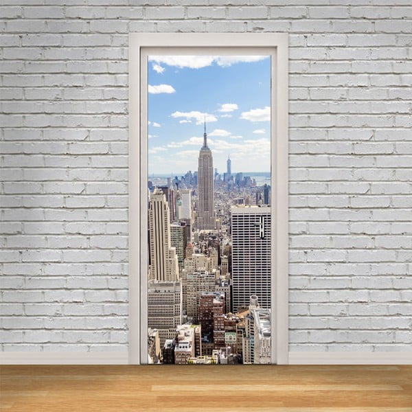 Uzlīme uz durvīm Ambiance New York View, 83 x 204 cm