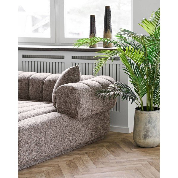 Brūna keramikas augsta vāze (augstums 48 cm) – House Nordic-image-4