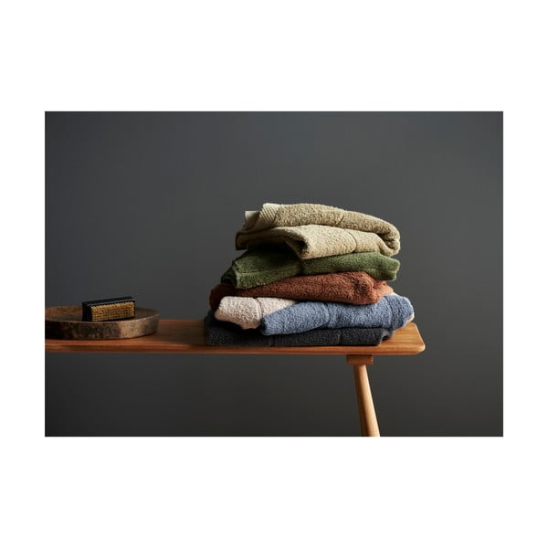 Tumši pelēks frotē kokvilnas dvielis 50x100 cm Line – Södahl-image-3