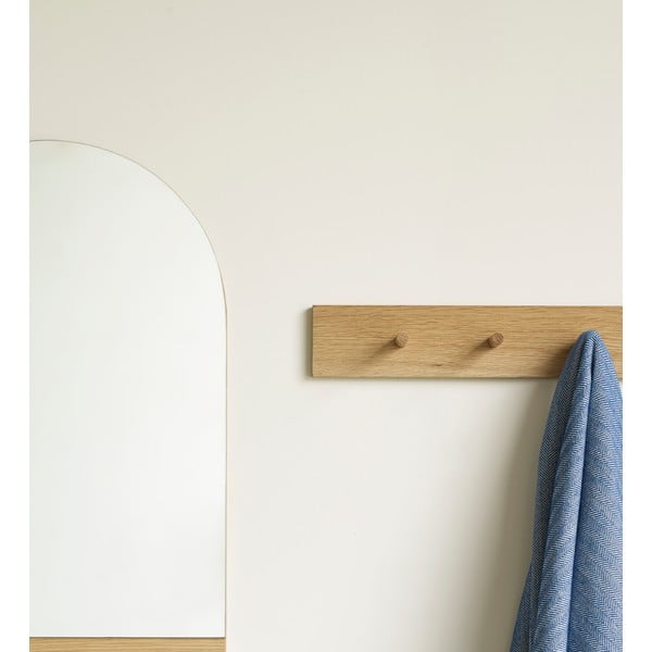 Dabīga toņa ozola masīvkoka sienas pakaramais Folk – Hübsch-image-1