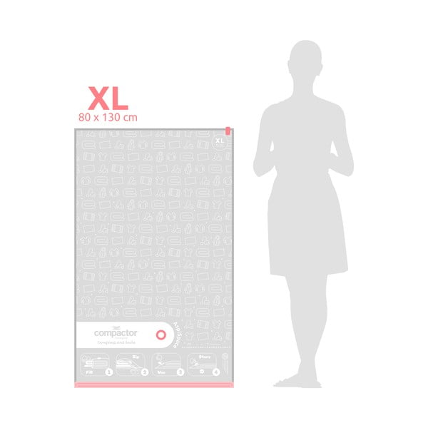 Vakuuma maisi apģērbam (3 gab.) Vacuum XL – Compactor-image-3